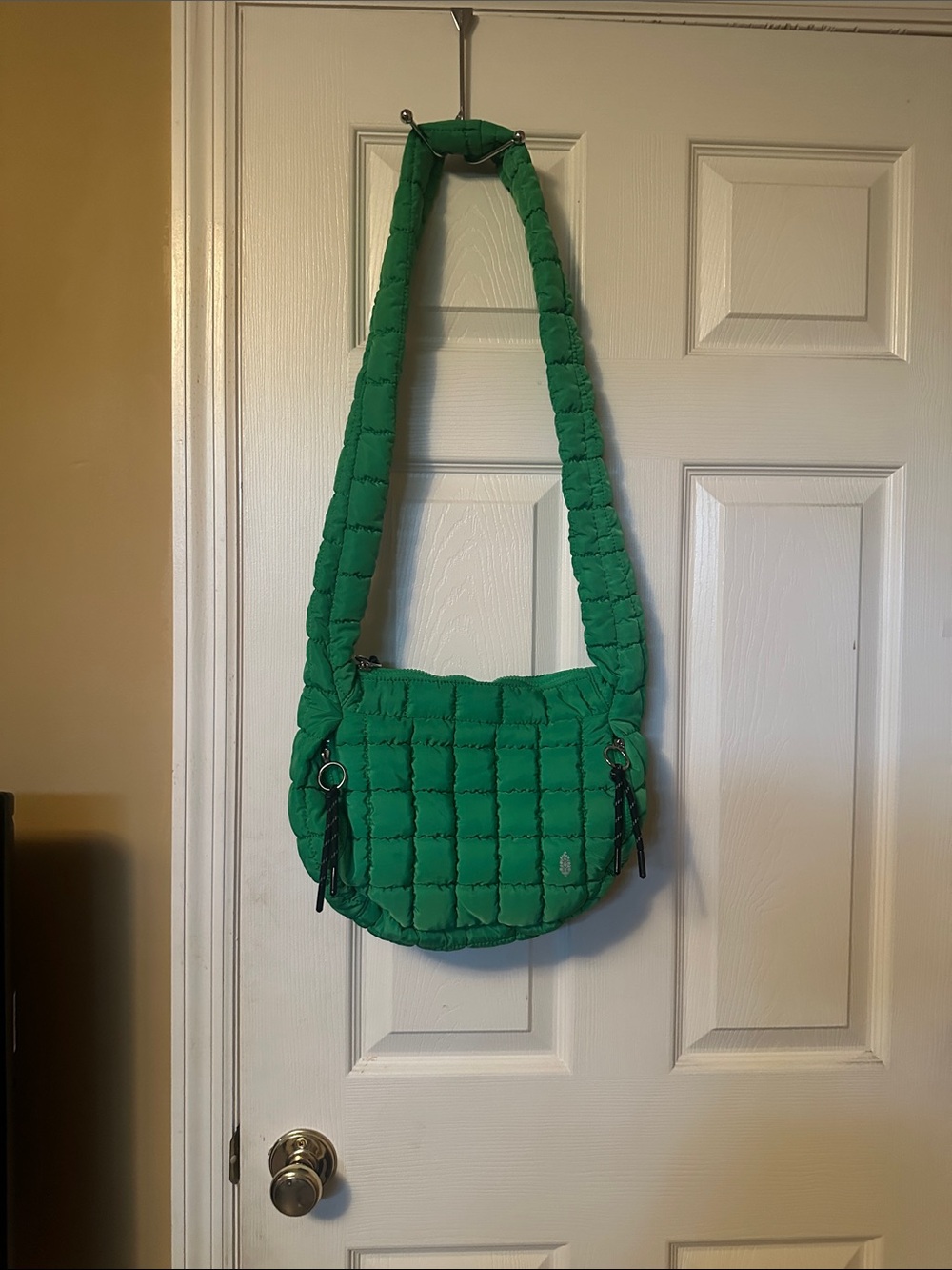 Free People Green Quilted Shoulder Bag